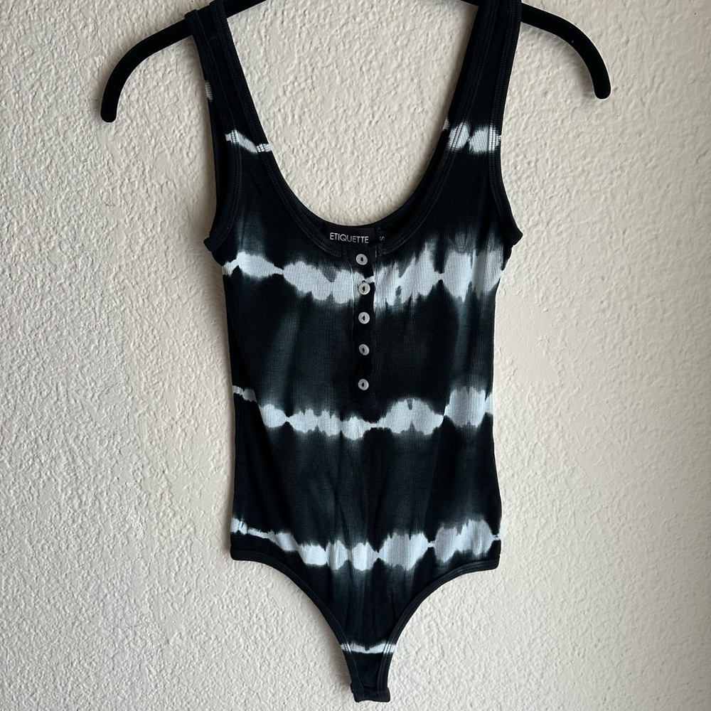 Black and White Womans One Piece